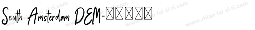 South Amsterdam DEM字体转换